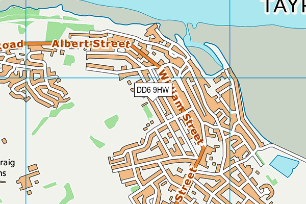 DD6 9HW map - OS VectorMap District (Ordnance Survey)