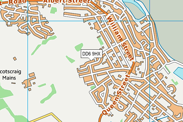 DD6 9HX map - OS VectorMap District (Ordnance Survey)