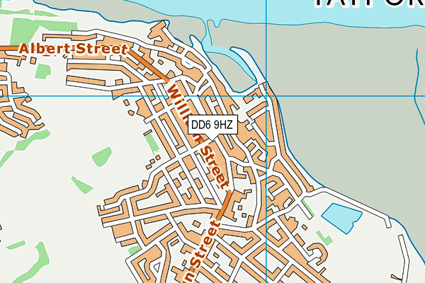 DD6 9HZ map - OS VectorMap District (Ordnance Survey)