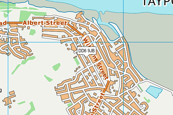 DD6 9JB map - OS VectorMap District (Ordnance Survey)