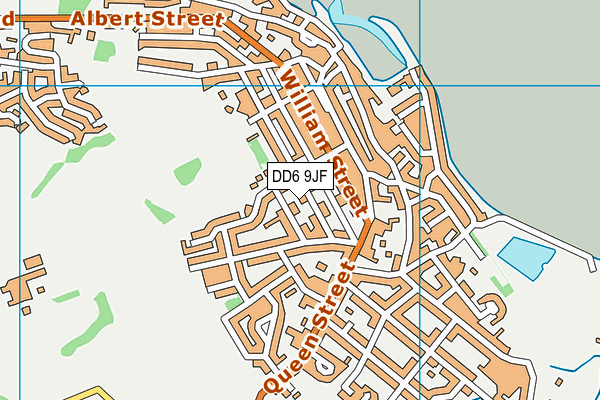 DD6 9JF map - OS VectorMap District (Ordnance Survey)