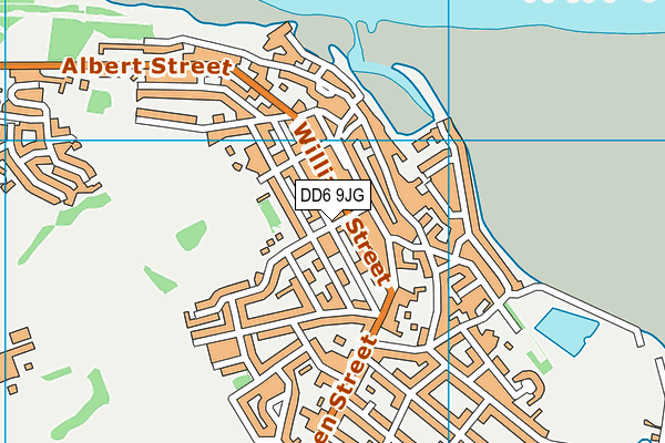 DD6 9JG map - OS VectorMap District (Ordnance Survey)