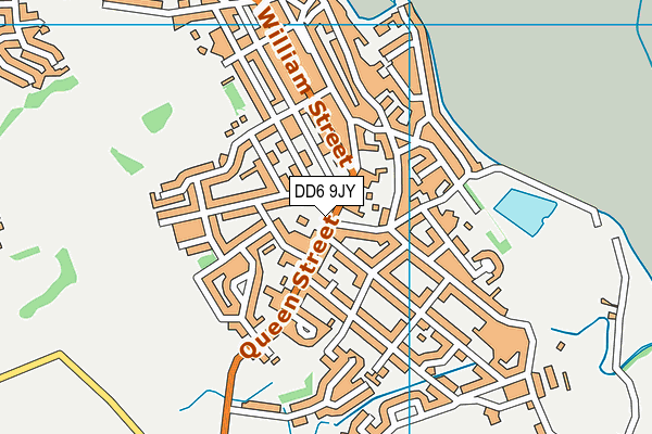 DD6 9JY map - OS VectorMap District (Ordnance Survey)