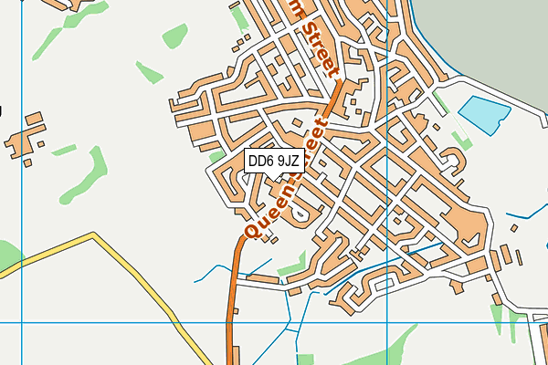 DD6 9JZ map - OS VectorMap District (Ordnance Survey)