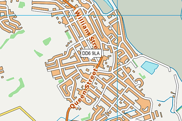 DD6 9LA map - OS VectorMap District (Ordnance Survey)