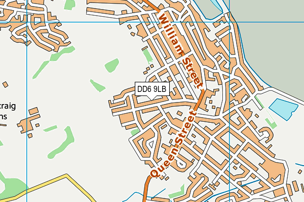 DD6 9LB map - OS VectorMap District (Ordnance Survey)