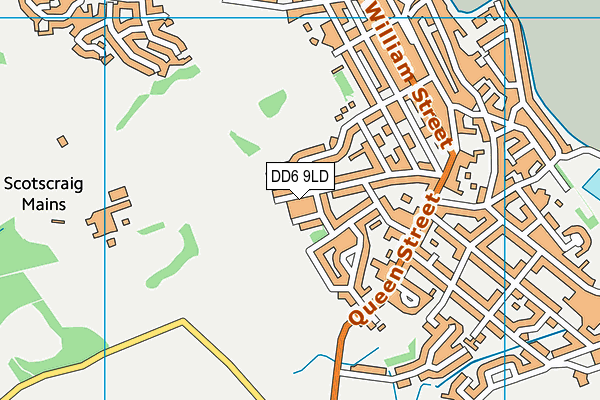 DD6 9LD map - OS VectorMap District (Ordnance Survey)