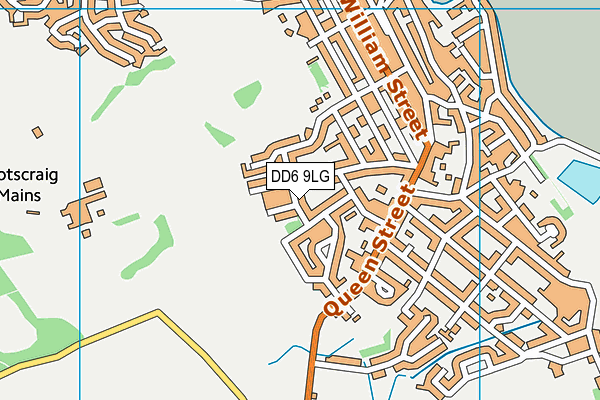 DD6 9LG map - OS VectorMap District (Ordnance Survey)
