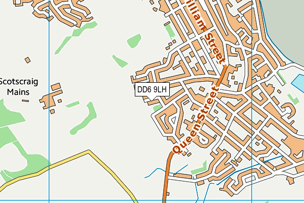 DD6 9LH map - OS VectorMap District (Ordnance Survey)