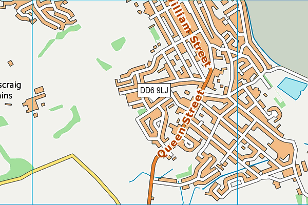 DD6 9LJ map - OS VectorMap District (Ordnance Survey)
