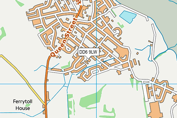 DD6 9LW map - OS VectorMap District (Ordnance Survey)