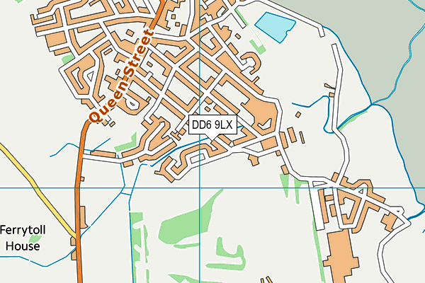 DD6 9LX map - OS VectorMap District (Ordnance Survey)
