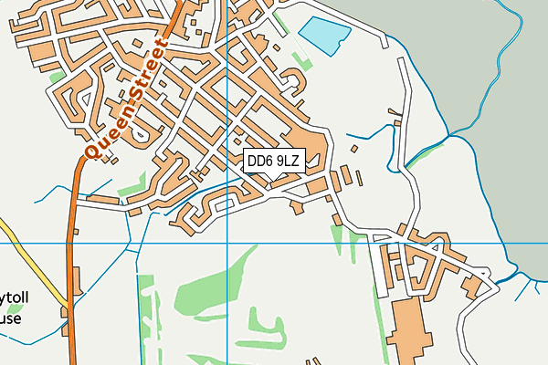 DD6 9LZ map - OS VectorMap District (Ordnance Survey)
