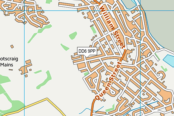 DD6 9PP map - OS VectorMap District (Ordnance Survey)