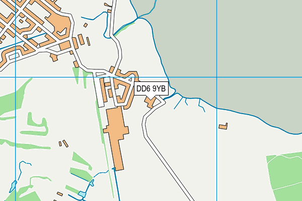 DD6 9YB map - OS VectorMap District (Ordnance Survey)