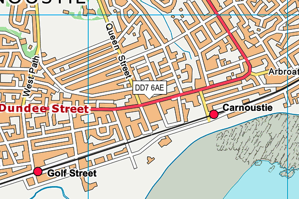 DD7 6AE map - OS VectorMap District (Ordnance Survey)