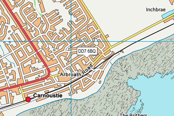 DD7 6BQ map - OS VectorMap District (Ordnance Survey)