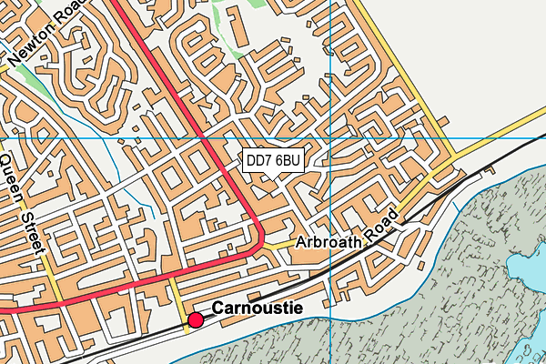 DD7 6BU map - OS VectorMap District (Ordnance Survey)