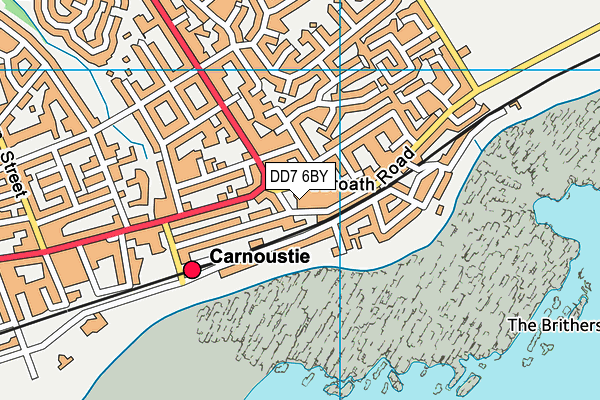 DD7 6BY map - OS VectorMap District (Ordnance Survey)