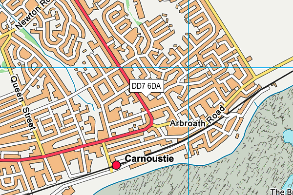 DD7 6DA map - OS VectorMap District (Ordnance Survey)