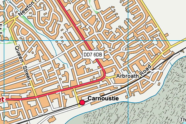 DD7 6DB map - OS VectorMap District (Ordnance Survey)