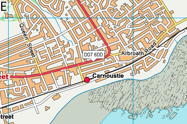 DD7 6DD map - OS VectorMap District (Ordnance Survey)