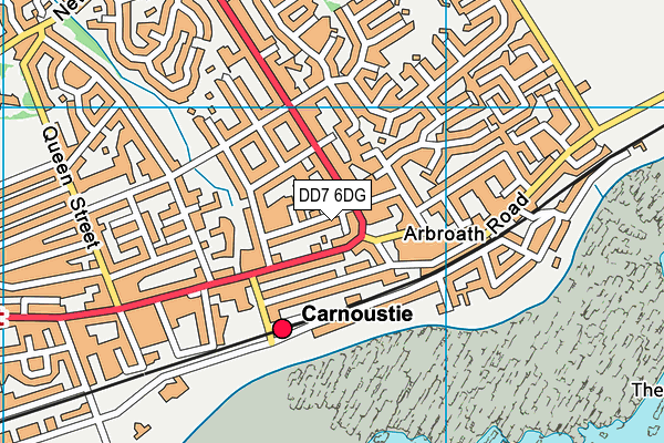 DD7 6DG map - OS VectorMap District (Ordnance Survey)