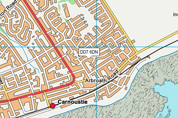 DD7 6DN map - OS VectorMap District (Ordnance Survey)