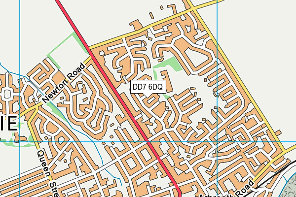 DD7 6DQ map - OS VectorMap District (Ordnance Survey)