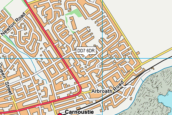 DD7 6DR map - OS VectorMap District (Ordnance Survey)