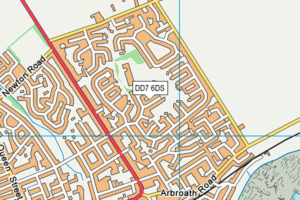 DD7 6DS map - OS VectorMap District (Ordnance Survey)