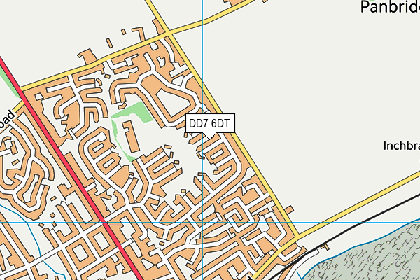 DD7 6DT map - OS VectorMap District (Ordnance Survey)