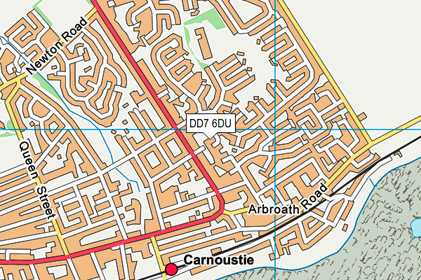 DD7 6DU map - OS VectorMap District (Ordnance Survey)