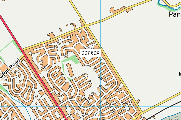 DD7 6DX map - OS VectorMap District (Ordnance Survey)
