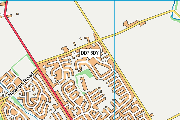 DD7 6DY map - OS VectorMap District (Ordnance Survey)