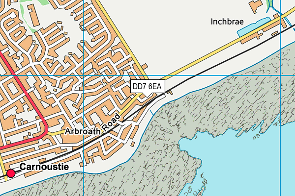 DD7 6EA map - OS VectorMap District (Ordnance Survey)