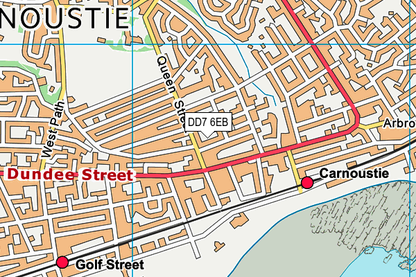 DD7 6EB map - OS VectorMap District (Ordnance Survey)