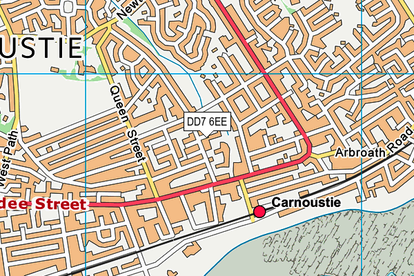 DD7 6EE map - OS VectorMap District (Ordnance Survey)