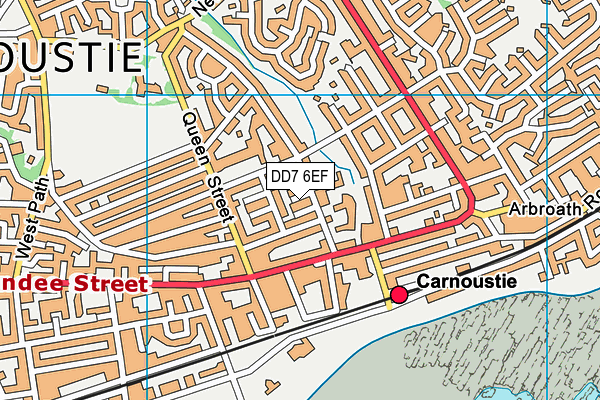 DD7 6EF map - OS VectorMap District (Ordnance Survey)