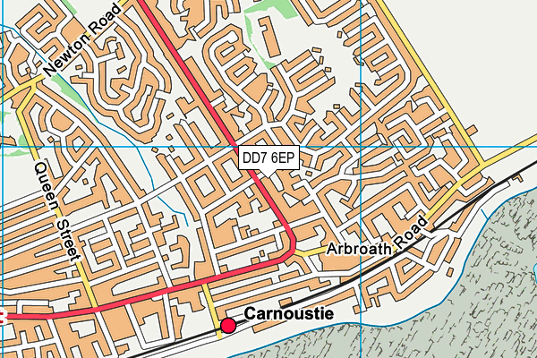 DD7 6EP map - OS VectorMap District (Ordnance Survey)