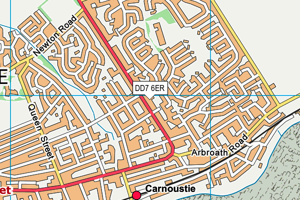 DD7 6ER map - OS VectorMap District (Ordnance Survey)