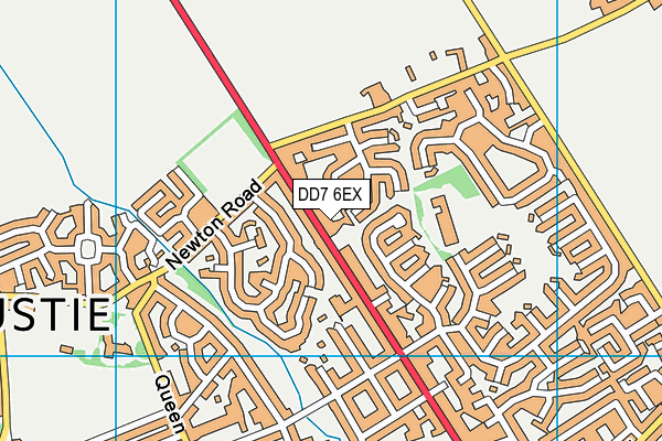 DD7 6EX map - OS VectorMap District (Ordnance Survey)