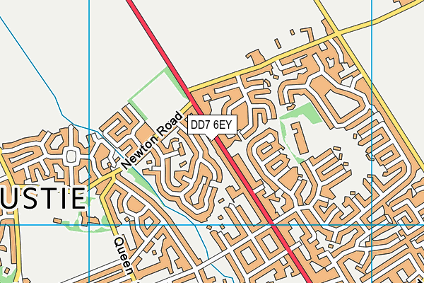 DD7 6EY map - OS VectorMap District (Ordnance Survey)