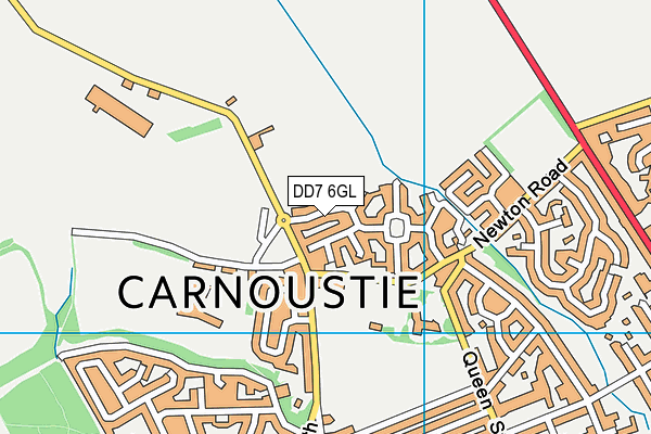 DD7 6GL map - OS VectorMap District (Ordnance Survey)