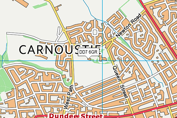 DD7 6GR map - OS VectorMap District (Ordnance Survey)