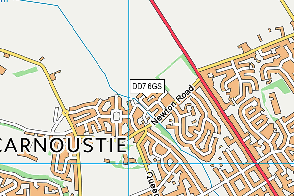 DD7 6GS map - OS VectorMap District (Ordnance Survey)