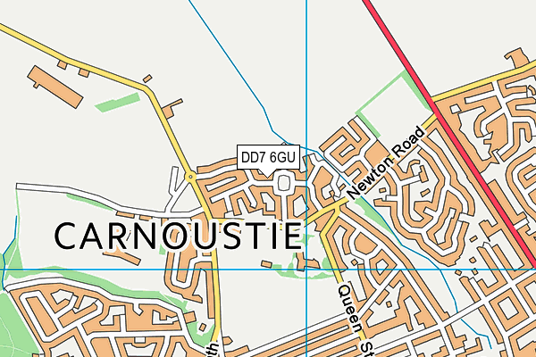 DD7 6GU map - OS VectorMap District (Ordnance Survey)