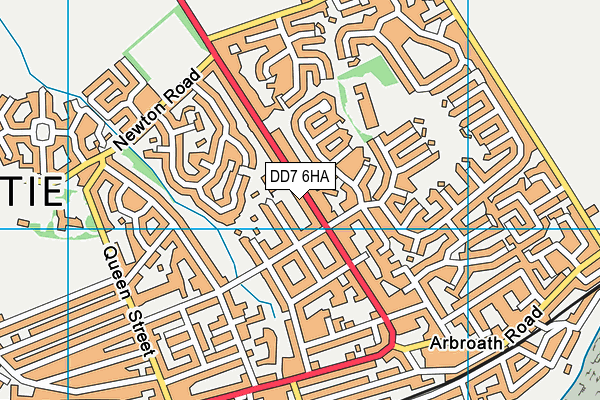 DD7 6HA map - OS VectorMap District (Ordnance Survey)