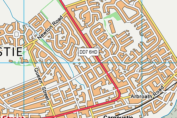 DD7 6HD map - OS VectorMap District (Ordnance Survey)