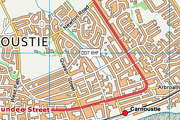 DD7 6HF map - OS VectorMap District (Ordnance Survey)